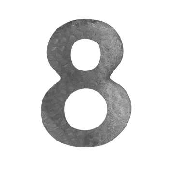Domovní cedule KOVIAN, s.r.o. Číslo domové 8, 120x80x3mm, zdobené, bez povrchovej úpravy
