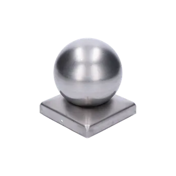 Příslušenství pro plot KOVIAN, s.r.o. Stříška na sloupek-kulatá Základna 50 x 50 mm, koule 50 mm
