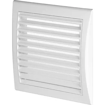 Stavební výplň Den Braven Mřížka větrací s rámem a síťov. 160 x 160 mm, Elegant, bílá