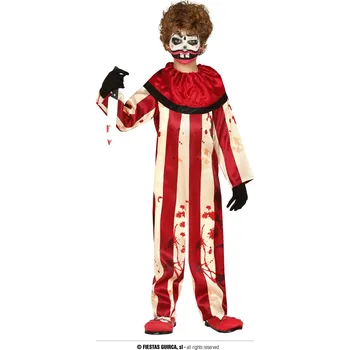 Karnevalový kostým Guirca Fiestas Španělsko Pruhovaný klaun dětský varianta: věk 10 - 12 roků