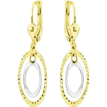 Náušnice GEMMAX Působivé zlaté náušnice – zlatý šperk ryzosti 585/1000 v Dárkovém balení s Certifikátem GLECN-39881