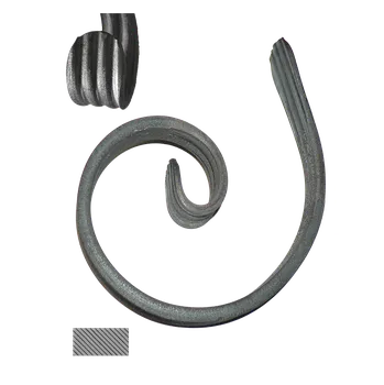 Stavební profil KOVIAN, s.r.o. Polkruh 150x100mm, profil 12x6mm, hladký, široké rozkutie