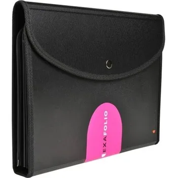 Aktovka na dokumenty Aktovka třídicí Exacompta, černá