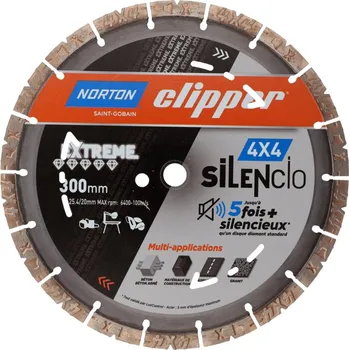 Řezný kotouč Norton Clipper PRO 4X4 SILENCIO 300x20/25,4