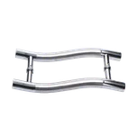 KOVIAN, s.r.o. Madlo na dveře, L = 355 mm, sklo 8 - 12 mm, AISI 304