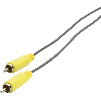 Video redukce SpeaKa Professional SP-1300788 cinch digitální digitální audio kabel [1x cinch zástrčka - 1x cinch zástrčka] 3.00 m žlutá, šedá