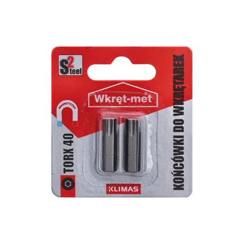 Bit Klimas 2 dílny blister bitů TX-40, délka 25mm