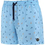 Pánské plavkové kraťasy Happy Self SM29-28 sv..modrá-vzor - Self L