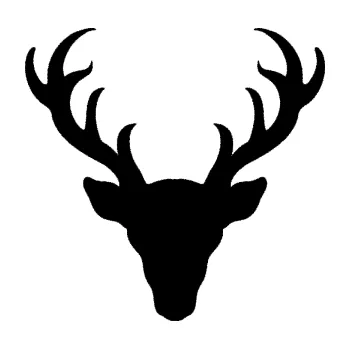 Samolepící dekorace SAMOLEPKA Jelen trofej 003 (01 - černá) NA AUTO, NÁLEPKA, FÓLIE, POLEP, TUNING, VLASTNÍ TEXT, TISK, AUTOSAMOLEPKY.cz, POLEPY, OBRÁZEK, LOGO, SAMOLEPKY