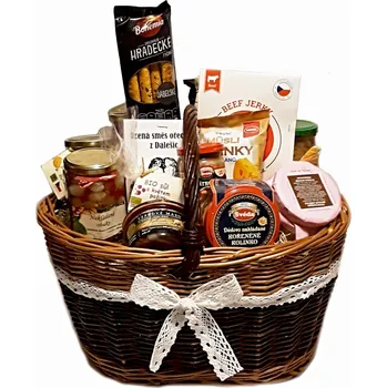 Dárkový potravinový koš Český koš Slaný dárkový koš