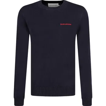 Pánský svetr CALVIN KLEIN JEANS Svetr INSTIT | Barva:tmavě modrá | Velikost:M