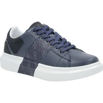 Pánské tenisky Guess Kůžoné plátěné tenisky SALERNO II | Barva:tmavě modrá | Velikost:42