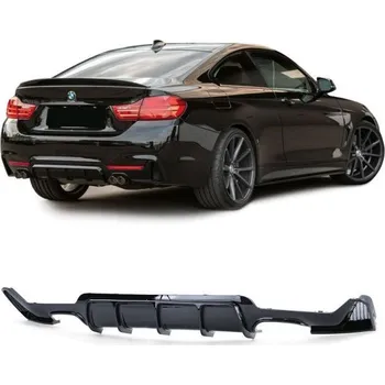 Tuning Zadní difuzor performance lesklá dvojitá koncovka (pravá+levá) vhodné pro . 4 series BMW F32 F33 F36