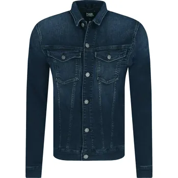 Pánská větrovka Karl Lagerfeld Džínová bunda | Barva:tmavě modrá | Velikost:L