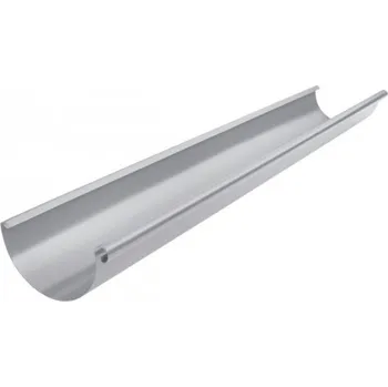 okap Žlab pozinkovaný bílo hliníkový 330 mm, délka 4 m