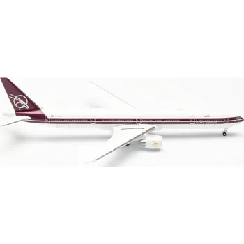 Plastikový model Herpa - Boeing B777-3DZER, Qatar Airways, Retro فريحه, Katar, 1/500