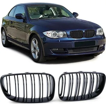 Tuning Maska chladiče (dvojitá) performance lesklá pro . BMW E81 E82 E87 E88 LCI