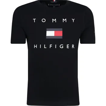 Pánské tričko Tommy Hilfiger Tričko TH LOGO | Barva:černý | Velikost:128