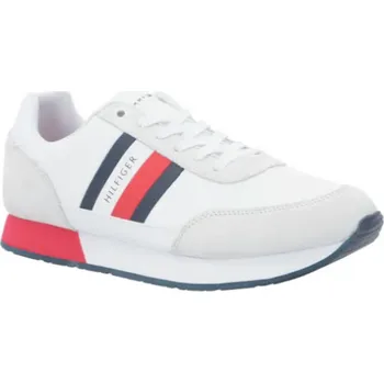 Pánské tenisky Tommy Hilfiger Tenisky CORPORATE s přídavkem kůže | Barva:ekr | Velikost:45