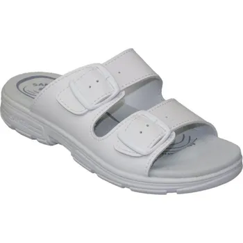 Dámské pantofle DM/125/33//10 dámská vych. pantofel BÍLÁ vel. 37