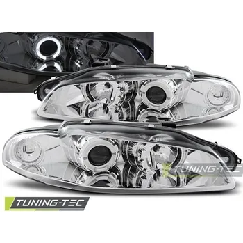 Přední světlomet PŘEDNÍ SVĚTLA MITSUBISHI ECLIPSE 97-12.98 ANGEL EYES CHROM