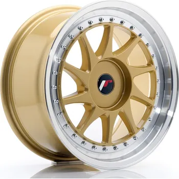 Alu kolo Japan Racing JR26 17x8 ET20-35 BLANK, Gold w/Machined Lip