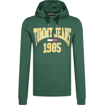 Pánské oblečení Tommy Jeans Mikina | Barva:	lahvově zelená	 | Velikost:L