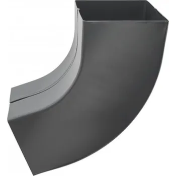 okap Koleno pozinkované hranaté antracit 120 mm