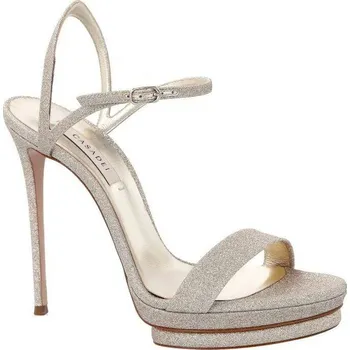 Dámská obuv Casadei Sandály na jehlovém podpatku CITY LIGHT s přídavkem kůže | Barva:zlatý | Velikost:38