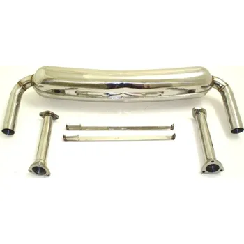 Tlumič výfuku Duplex sportovní tlumič výfuku (nerez) - s certifikátem ECE (970100DRS)