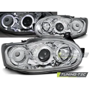 Přední světlomet PŘEDNÍ SVĚTLA FORD ESCORT MK7 02.95-00 ANGEL EYES CHROM