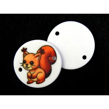 Knoflík GU480, Knoflík plastový, Veverka, 32" / 1 ks