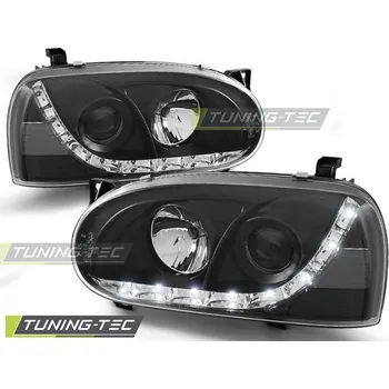 Přední světlomet PŘEDNÍ SVĚTLA DAYLIGHT ČERNÁ pro VW GOLF 3 91-97