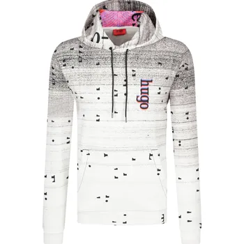 Pánská mikina HUGO Mikina Dento | Barva:šedý | Velikost:S