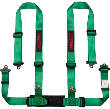 Návlek na bezpečnostní pás 4-bodové bezpečnostní pásy RACES Classic, 2" (50 mm), zelená, schválení E8