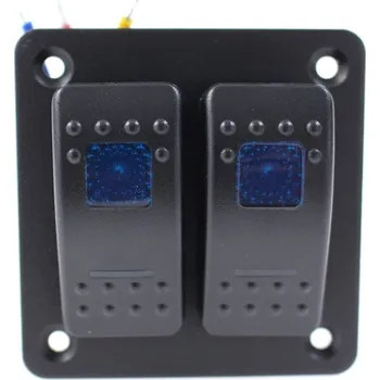 LED panel Univerzální panel 2 přepínačů rocker s LED