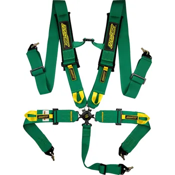 Návlek na bezpečnostní pás 5-bodové bezpečnostní pásy RACES Motorsport, 3" (76 mm), zelená