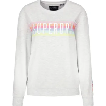 Oblečení a móda Superdry Mikina RAINBOW | Barva:popelavě šedý | Velikost:S