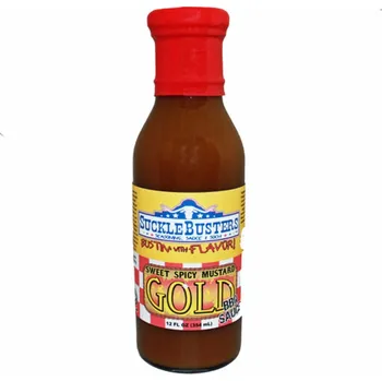 Omáčka Suckle Busters BBQ omáčka Sweet Spicy Mustard Gold 354 ml