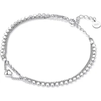 Náramek For Silver Dvojitý náramek Srdce - Stříbro 925