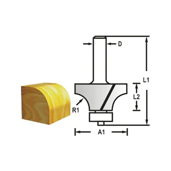 Příslušenství k frézce Makita D-48343 Zaoblovací fréza s ložiskem