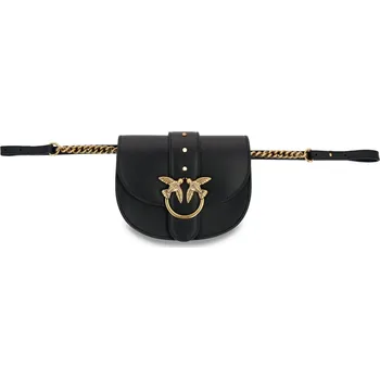 Kabelka Pinko Kůžoná ledvinka / crossbody kabelka LOVE GO | Barva:černý | Velikost:OS