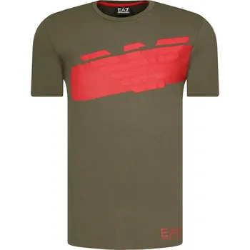 Pánské oblečení EA7 Tričko | Barva:olivový | Velikost:XL