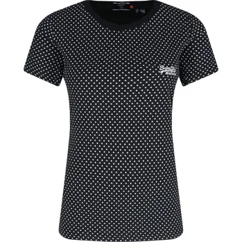 Oblečení a móda Superdry Tričko ORANGE LABEL | Barva:černý | Velikost:M