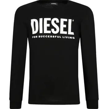 Pánské tričko Diesel Tričko s dlouhým rukávem | Barva:černý | Velikost:132