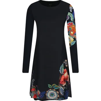 Dámské šaty Desigual Šaty siena | Barva:tmavě modrá | Velikost:XS