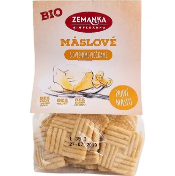 Bio máslové sušenky s ovesnými vločkami