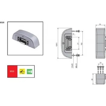 Příslušenství k oknu Elektrický otvírač, seřiditelný, 8-12V AC