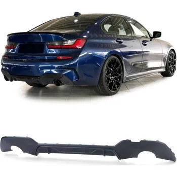 Tuning Zadní difuzor matná s výfukom na obou stranách pro . BMW 3 Series G20 od 2018