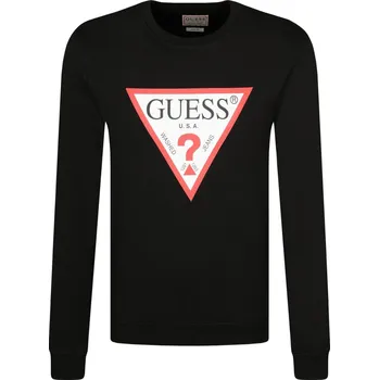 Pánská mikina GUESS JEANS Mikina AUDLEY | Barva:černý | Velikost:XXL